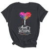 Personalized Aunt Is Blessed With Kids Name Colortree Custom Aunt For Women Mothers Day Birthday Christmas Shirt & Tank Top | siriusteestore