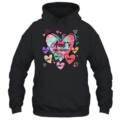 Personalized Aunt Sweethearts Custom With Kids Name Valentines Day Mothers Day Birthday Christmas Shirt & Tank Top | siriusteestore