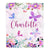Personalized Baby Blanket Custom With Name For Girl Butterfly Purle Flower Kid Daughter Granddaughter Niece Birthday Customized Christmas Fleece Blanket | siriusteestore
