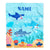 Personalized Baby Blanket With Custom Name Ocean Cute Shark for Baby Girls Boys Kids Newborn Daughter Granddaughter Niece Birthday Bed Fleece Throw Blanket | siriusteestore