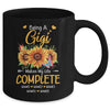 Personalized Being A Gigi Makes My Life Complete Custom Grandkids Name Mothers Day Birthday Christmas Mug | siriusteestore