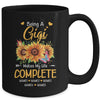 Personalized Being A Gigi Makes My Life Complete Custom Grandkids Name Mothers Day Birthday Christmas Mug | siriusteestore