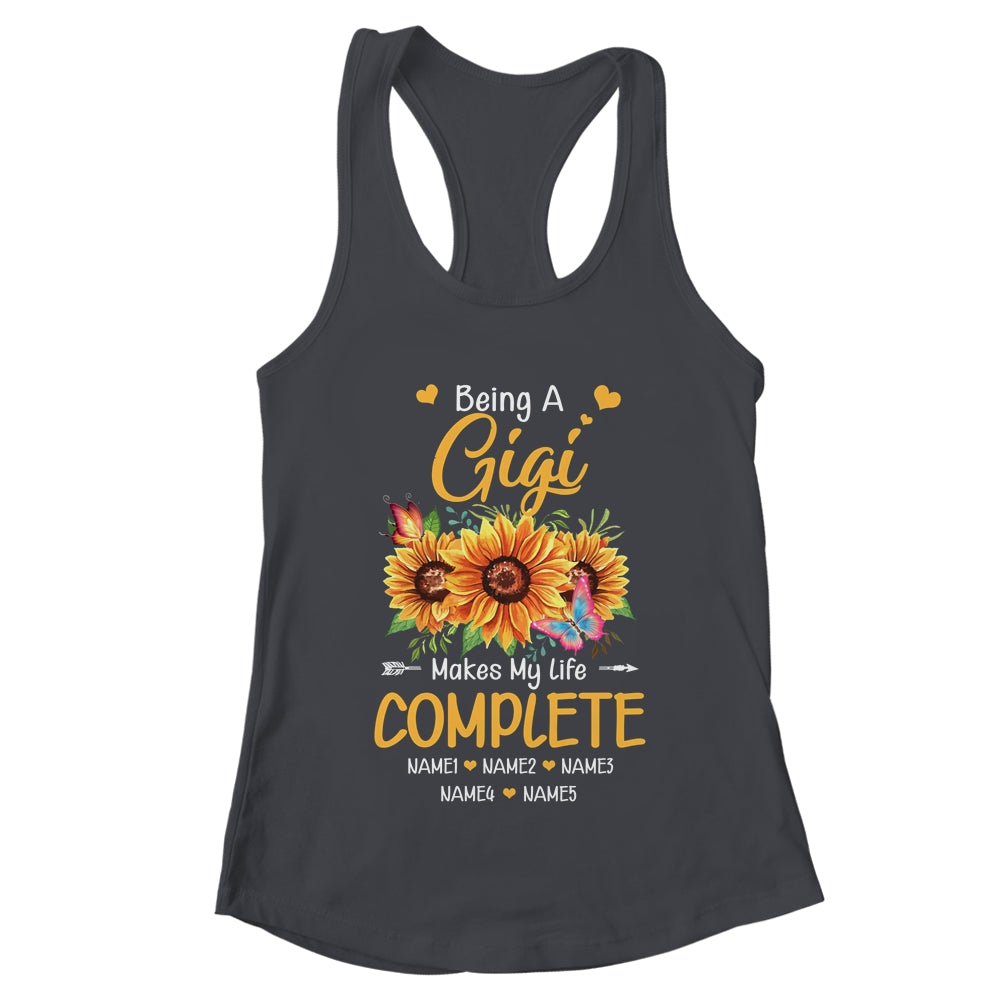 Personalized Being A Gigi Makes My Life Complete Custom Grandkids Name Mothers Day Birthday Christmas