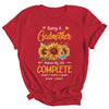 Personalized Being A Godmother Makes My Life Complete Custom With Grandkids Name Mothers Day Birthday Christmas Shirt & Tank Top | siriusteestore