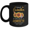Personalized Being A Godmother Makes My Life Complete Custom With Grandkids Name Mothers Day Birthday Christmas Mug | siriusteestore