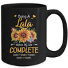 Personalized Being A Lala Makes My Life Complete Custom Grandkids Name Mothers Day Birthday Christmas Mug | siriusteestore