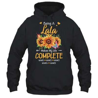Personalized Being A Lala Makes My Life Complete Custom Grandkids Name Mothers Day Birthday Christmas Shirt & Tank Top | siriusteestore