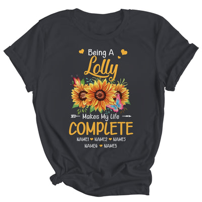 Personalized Being A Lolly Makes My Life Complete Custom Grandkids Name Mothers Day Birthday Christmas Shirt & Tank Top | siriusteestore
