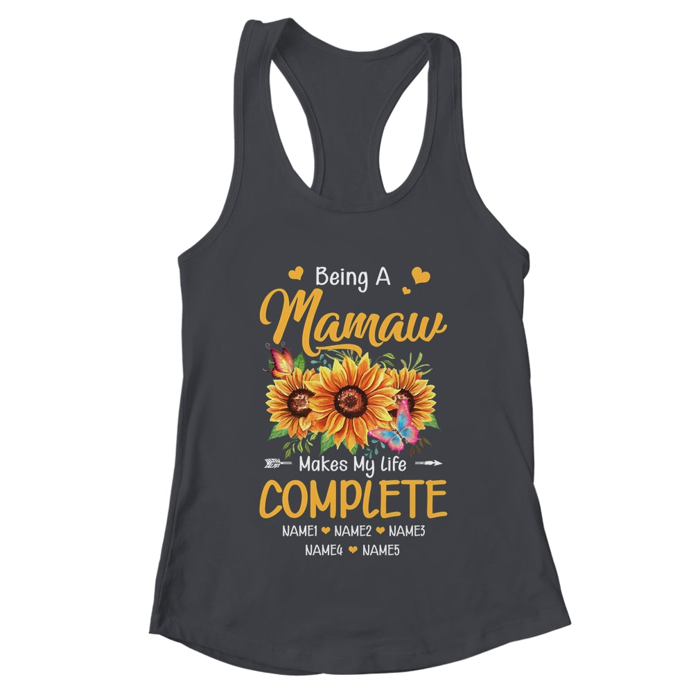Personalized Being A Mamaw Makes My Life Complete Custom Grandkids Name Mothers Day Birthday Christmas