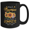 Personalized Being A Mawmaw Makes My Life Complete Custom Grandkids Name Mothers Day Birthday Christmas Mug | siriusteestore