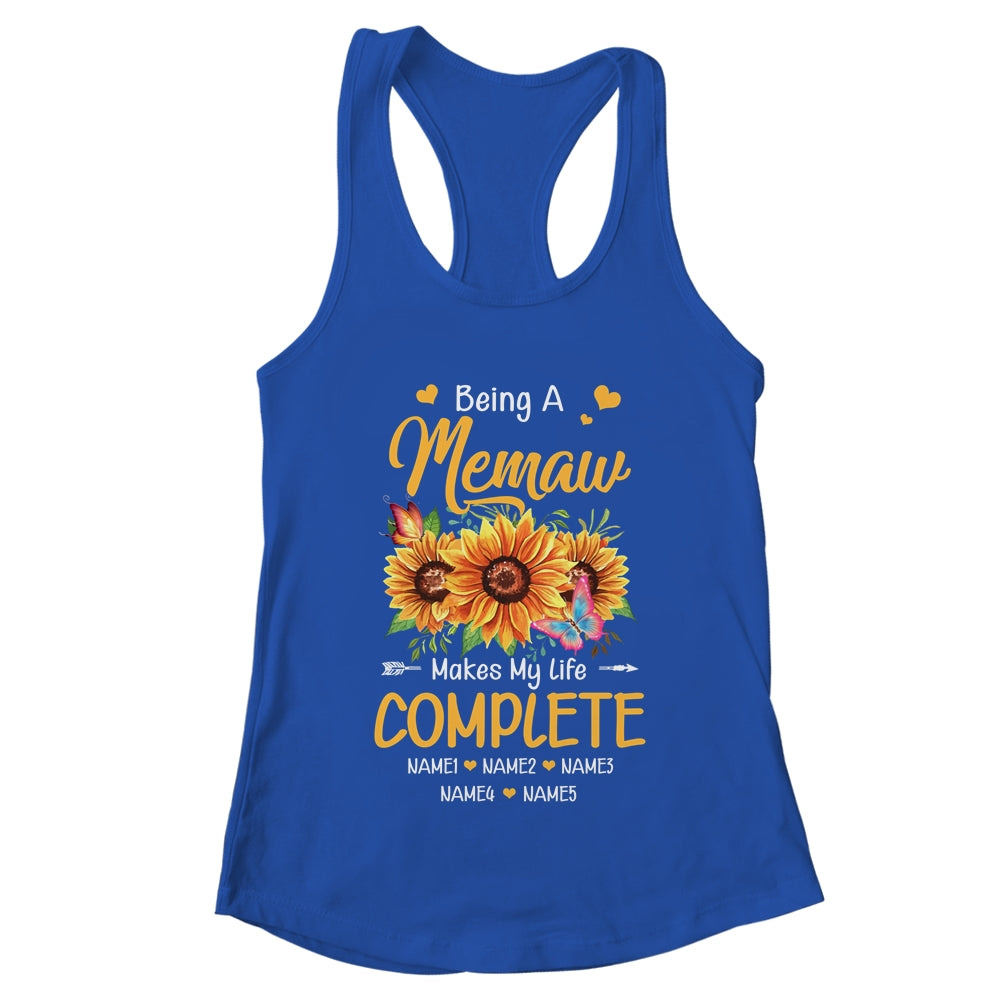 Personalized Being A Memaw Makes My Life Complete Custom Grandkids Name Mothers Day Birthday Christmas