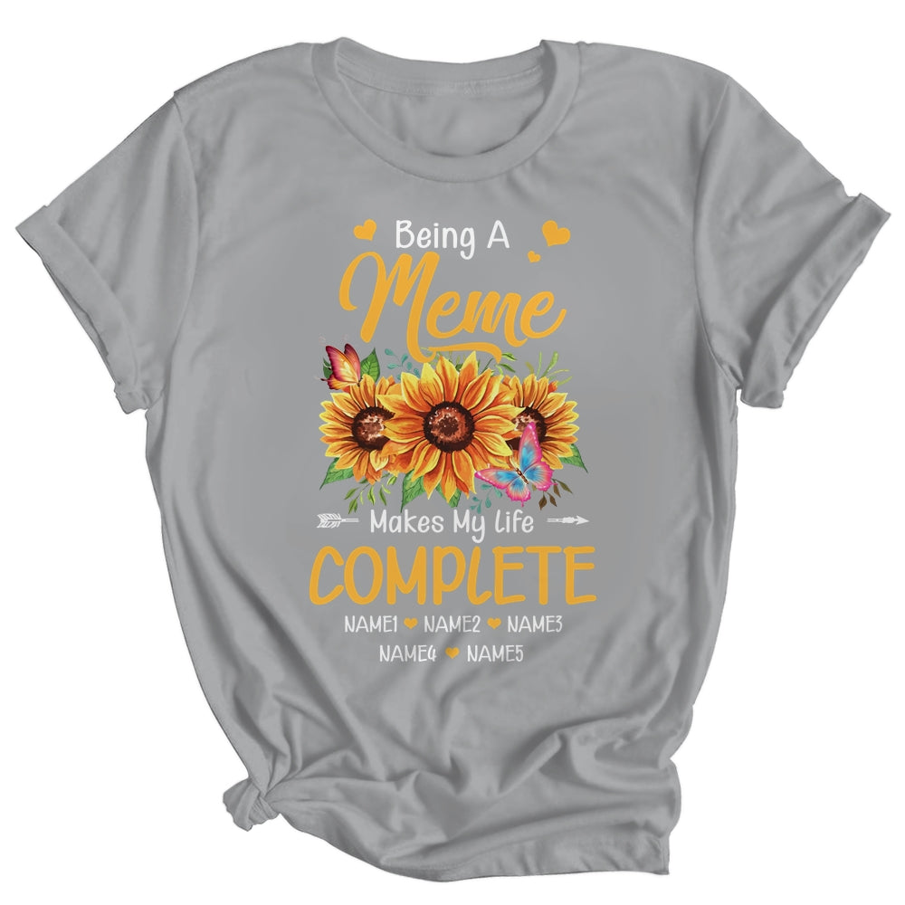 Personalized Being A Meme Makes My Life Complete Custom Grandkids Name Mothers Day Birthday Christmas Shirt & Tank Top | siriusteestore