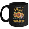 Personalized Being A Meme Makes My Life Complete Custom Grandkids Name Mothers Day Birthday Christmas Mug | siriusteestore