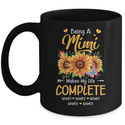 Personalized Being A Mimi Makes My Life Complete Custom Grandkids Name Mothers Day Birthday Christmas Mug | siriusteestore