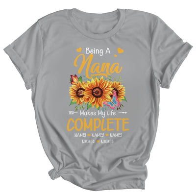 Personalized Being A Nana Makes My Life Complete Custom Grandkids Name Mothers Day Birthday Christmas Shirt & Tank Top | siriusteestore