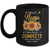Personalized Being A Nana Makes My Life Complete Custom Grandkids Name Mothers Day Birthday Christmas Mug | siriusteestore