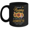 Personalized Being A Nanny Makes My Life Complete Custom Grandkids Name Mothers Day Birthday Christmas Mug | siriusteestore