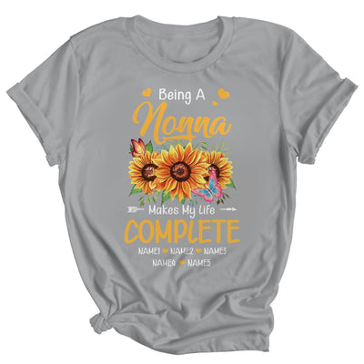Personalized Being A Nonna Makes My Life Complete Custom Grandkids Name Mothers Day Birthday Christmas Shirt & Tank Top | siriusteestore