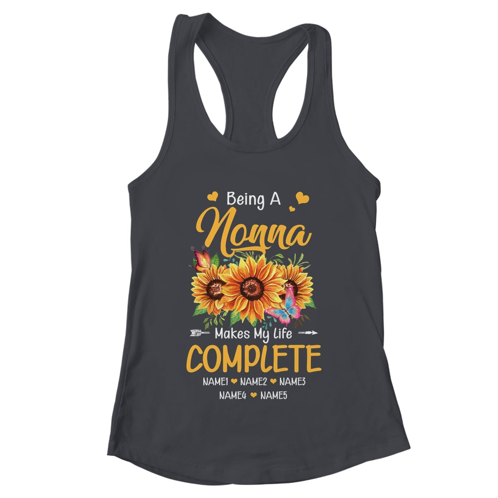 Personalized Being A Nonna Makes My Life Complete Custom Grandkids Name Mothers Day Birthday Christmas