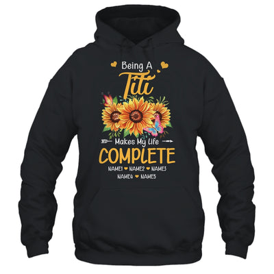 Personalized Being A Titi Makes My Life Complete Custom With Grandkids Name Mothers Day Birthday Christmas Shirt & Tank Top | siriusteestore