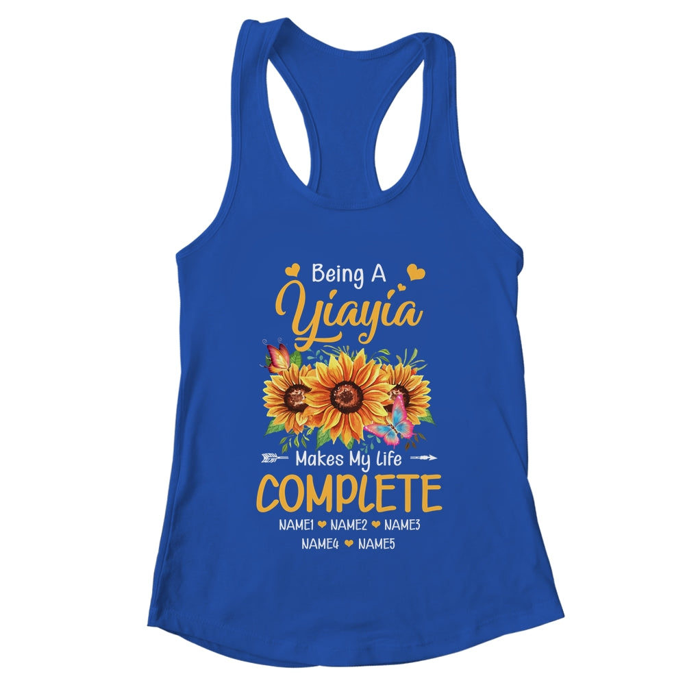 Personalized Being A Yiayia Makes My Life Complete Custom Grandkids Name Mothers Day Birthday Christmas