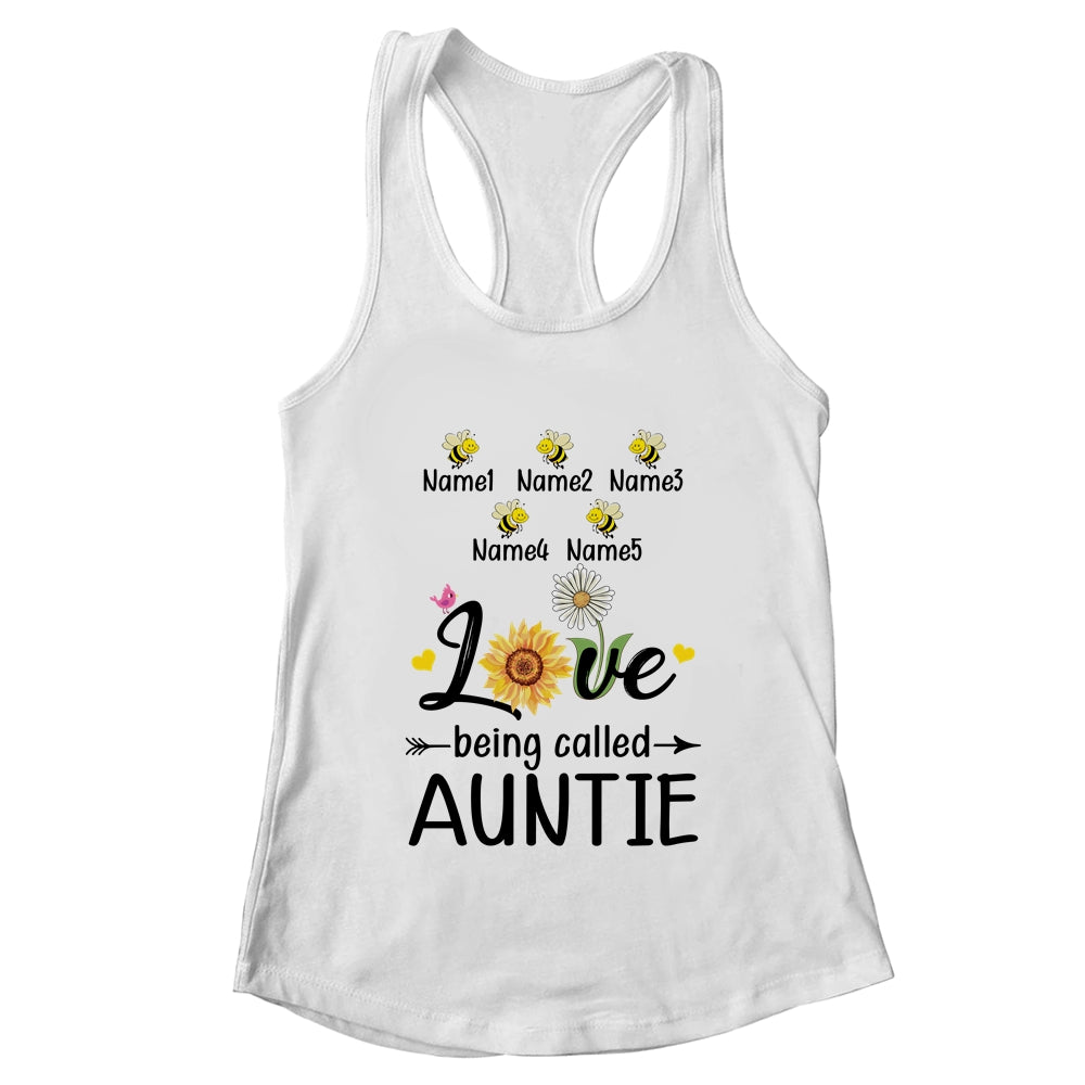 Personalized Being Called Auntie Custom With Kids Name Sunflower Mothers Day Birthday Christmas