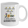 Personalized Being Called Godmother Custom With Kids Name Sunflower Mothers Day Birthday Christmas Mug | siriusteestore