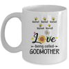 Personalized Being Called Godmother Custom With Kids Name Sunflower Mothers Day Birthday Christmas Mug | siriusteestore