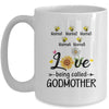Personalized Being Called Godmother Custom With Kids Name Sunflower Mothers Day Birthday Christmas Mug | siriusteestore