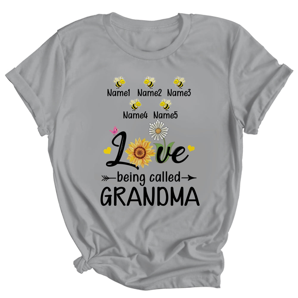 Personalized Being Called Grandma Custom With Grandkids Name Sunflower Mothers Day Birthday Christmas Shirt & Tank Top | siriusteestore
