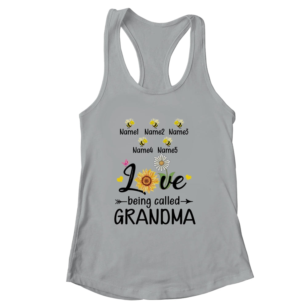 Personalized Being Called Grandma Custom With Grandkids Name Sunflower Mothers Day Birthday Christmas Shirt & Tank Top | siriusteestore