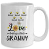 Personalized Being Called Granny Custom With Grandkids Name Sunflower Mothers Day Birthday Christmas Mug | siriusteestore