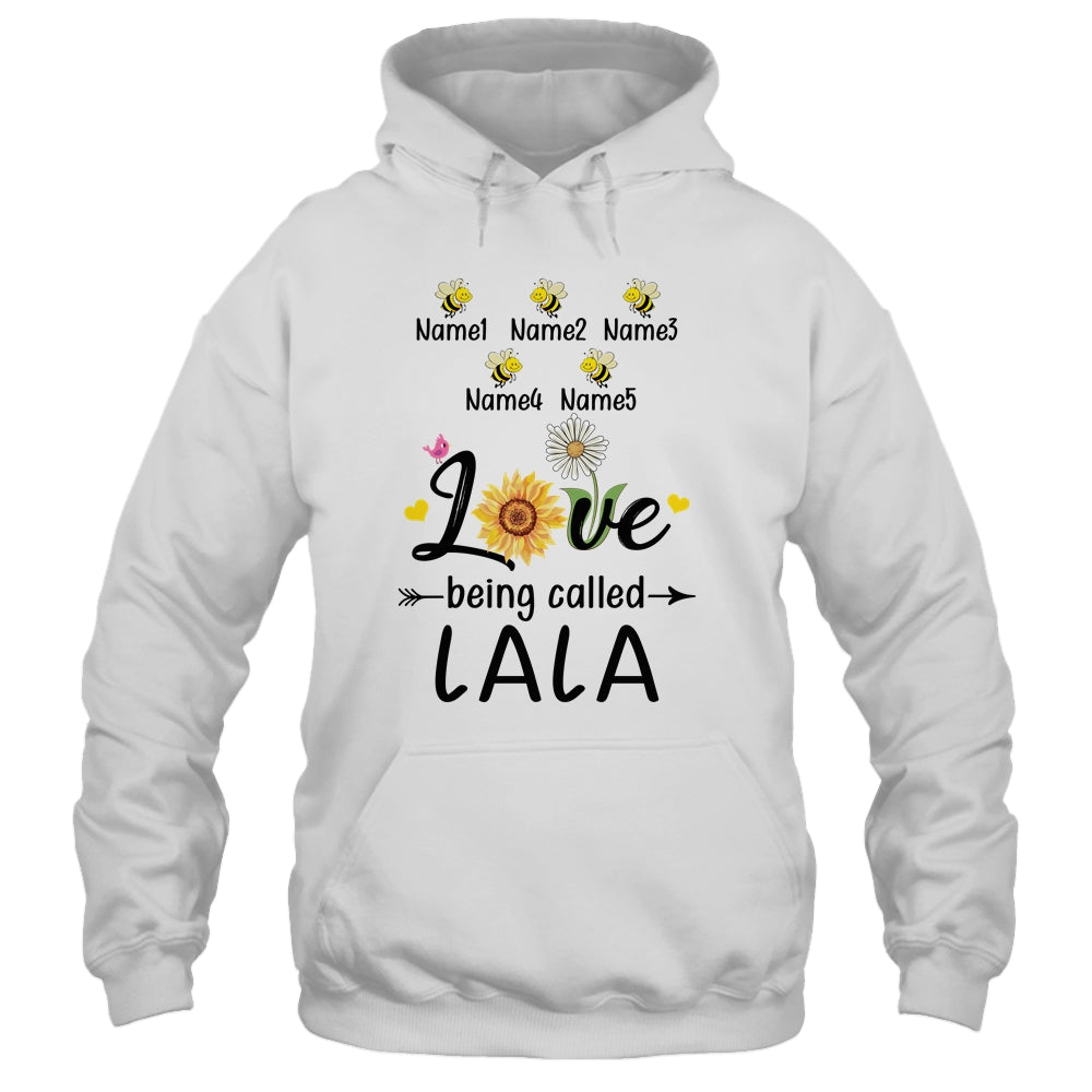 Personalized Being Called Lala Custom With Grandkids Name Sunflower Mothers Day Birthday Christmas Shirt & Tank Top | siriusteestore