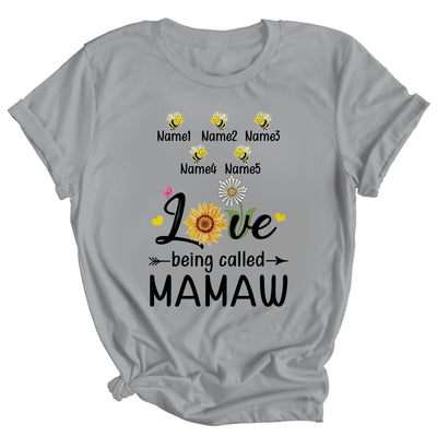 Personalized Being Called Mamaw Custom With Grandkids Name Sunflower Mothers Day Birthday Christmas Shirt & Tank Top | siriusteestore