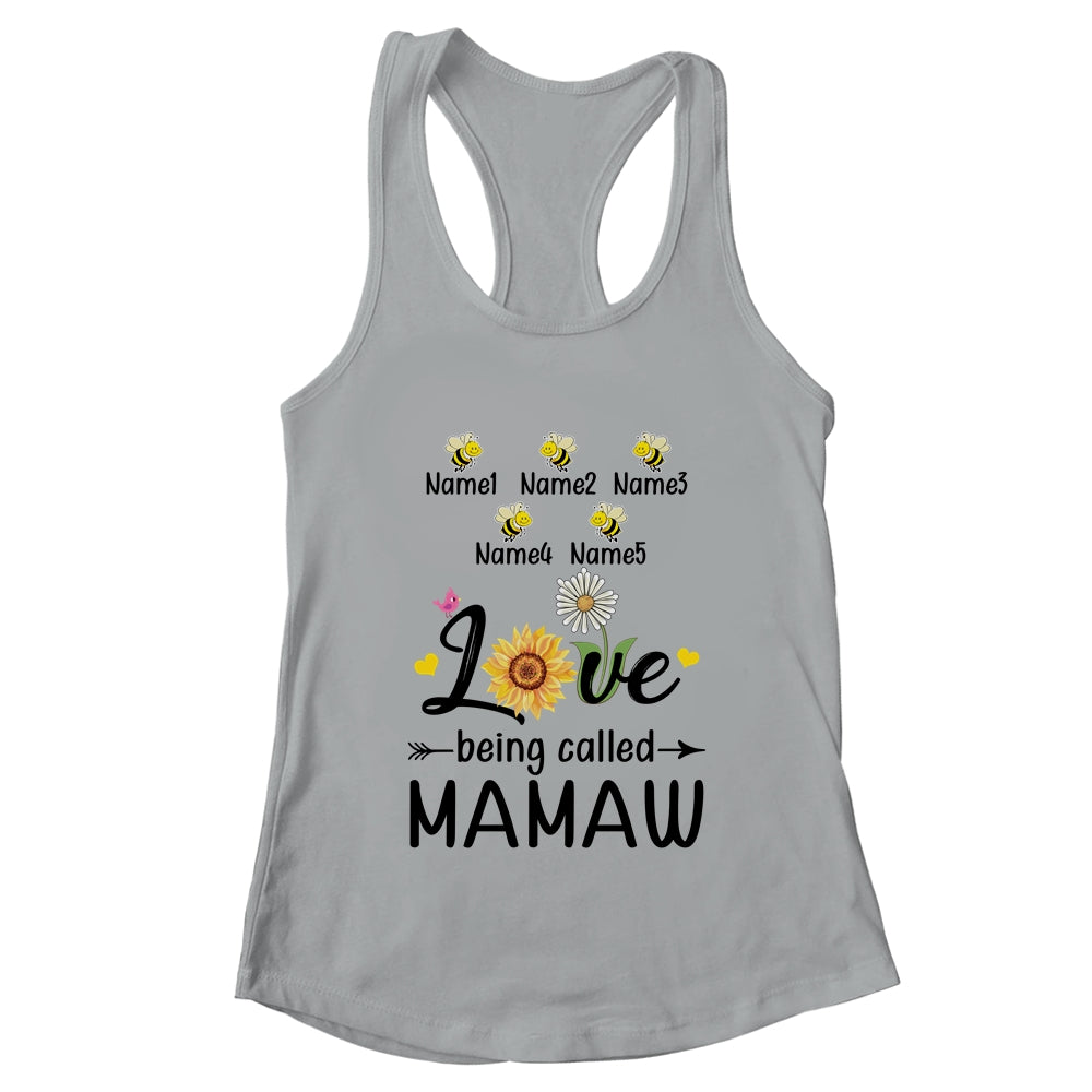 Personalized Being Called Mamaw Custom With Grandkids Name Sunflower Mothers Day Birthday Christmas
