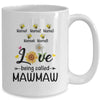 Personalized Being Called Mawmaw Custom With Grandkids Name Sunflower Mothers Day Birthday Christmas Mug | siriusteestore
