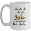 Personalized Being Called Mawmaw Custom With Grandkids Name Sunflower Mothers Day Birthday Christmas Mug | siriusteestore