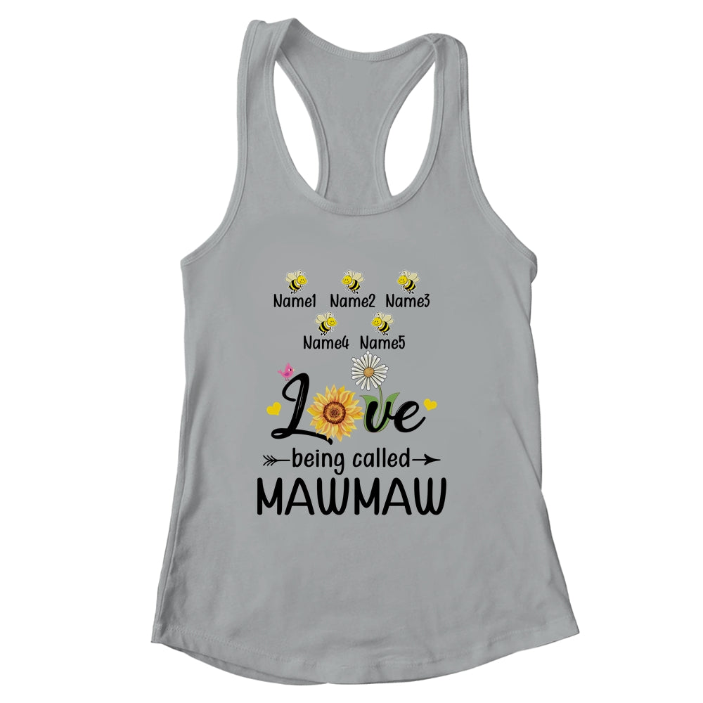 Personalized Being Called Mawmaw Custom With Grandkids Name Sunflower Mothers Day Birthday Christmas Shirt & Tank Top | siriusteestore