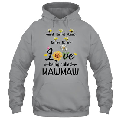 Personalized Being Called Mawmaw Custom With Grandkids Name Sunflower Mothers Day Birthday Christmas Shirt & Tank Top | siriusteestore