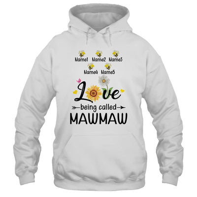 Personalized Being Called Mawmaw Custom With Grandkids Name Sunflower Mothers Day Birthday Christmas Shirt & Tank Top | siriusteestore