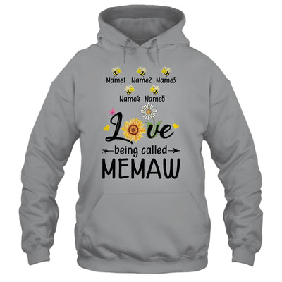 Personalized Being Called Memaw Custom With Grandkids Name Sunflower Mothers Day Birthday Christmas Shirt & Tank Top | siriusteestore