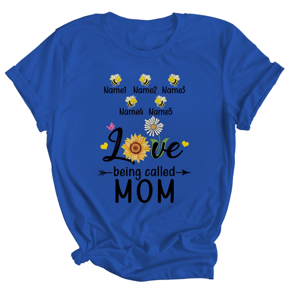 Personalized Being Called Mom Custom With Kids Name Sunflower Mothers Day Birthday Christmas Shirt & Tank Top | siriusteestore