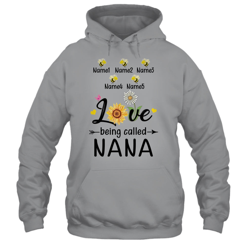 Personalized Being Called Nana Custom With Grandkids Name Sunflower Mothers Day Birthday Christmas Shirt & Tank Top | siriusteestore