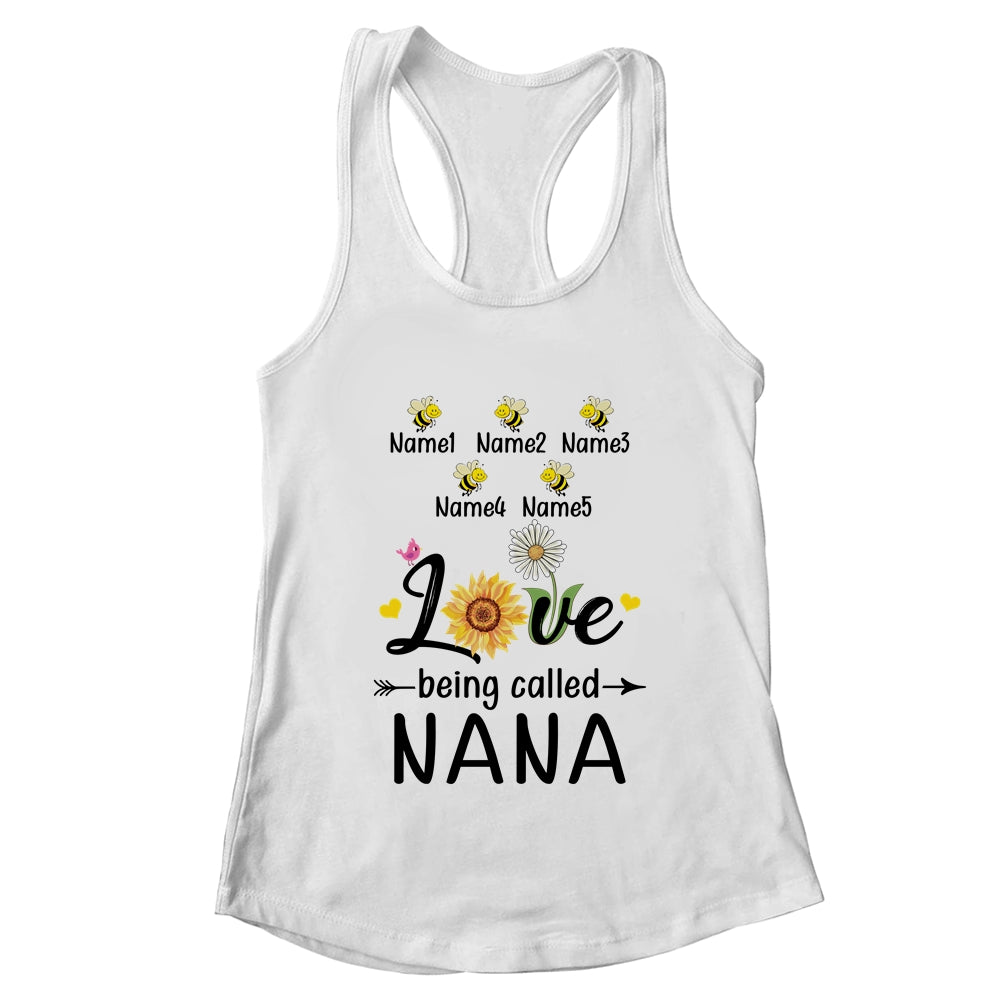 Personalized Being Called Nana Custom With Grandkids Name Sunflower Mothers Day Birthday Christmas