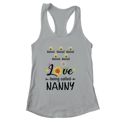 Personalized Being Called Nanny Custom With Grandkids Name Sunflower Mothers Day Birthday Christmas Shirt & Tank Top | siriusteestore