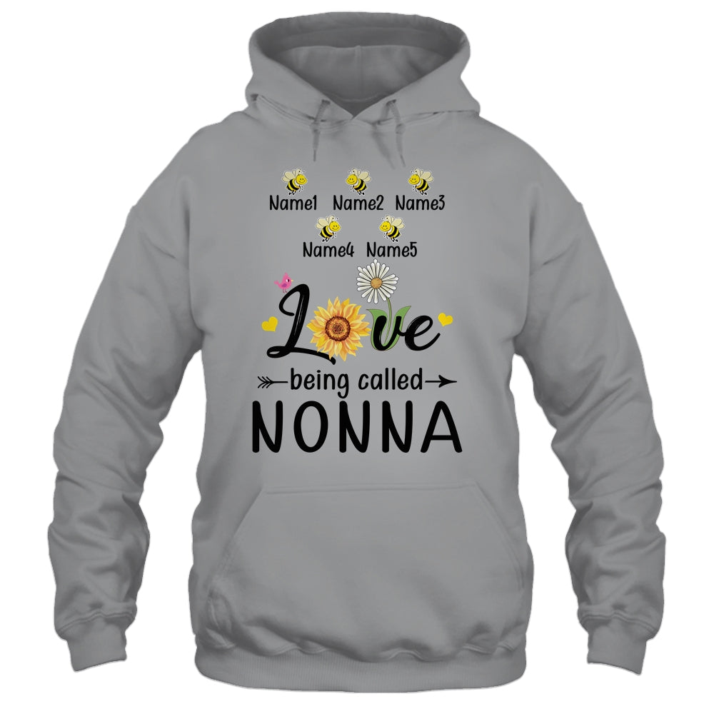 Personalized Being Called Nonna Custom With Grandkids Name Sunflower Mothers Day Birthday Christmas Shirt & Tank Top | siriusteestore
