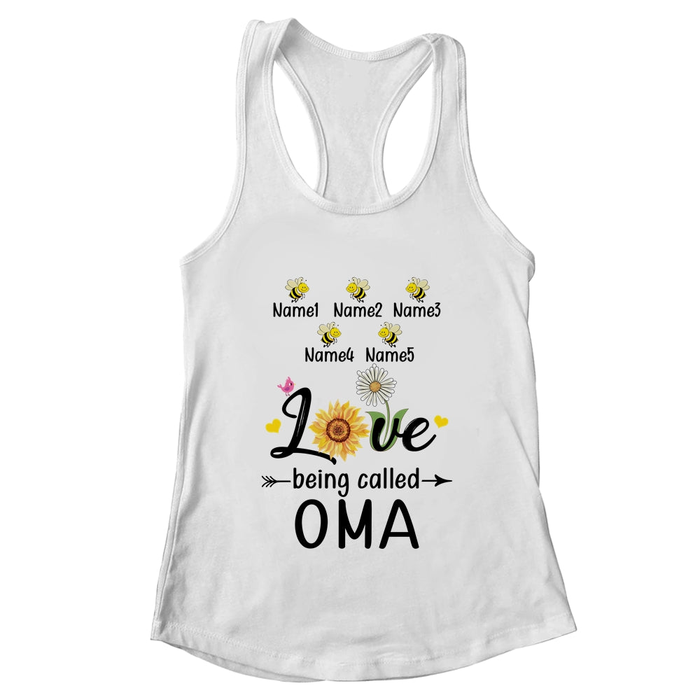 Personalized Being Called Oma Custom With Grandkids Name Sunflower Mothers Day Birthday Christmas