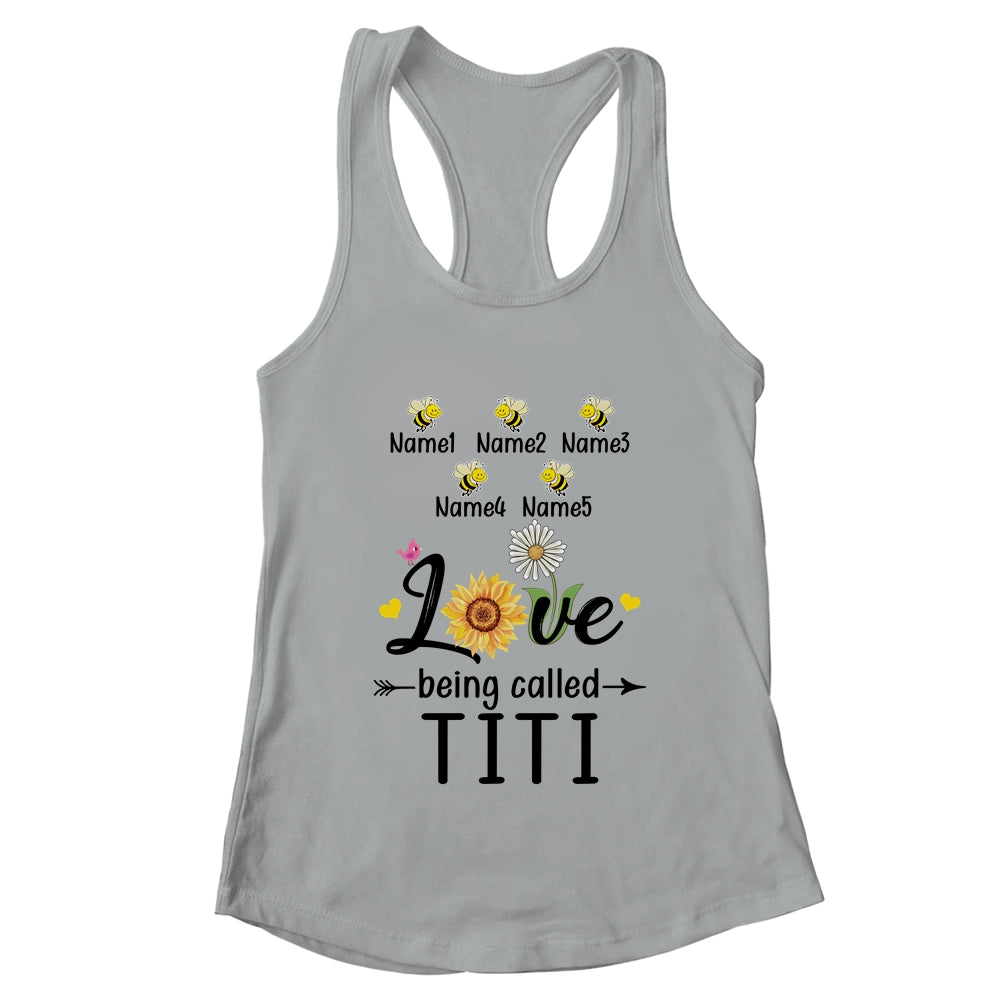 Personalized Being Called Titi Custom With Kids Name Sunflower Mothers Day Birthday Christmas