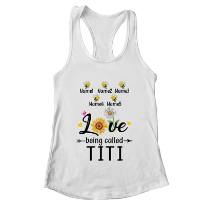 Personalized Being Called Titi Custom With Kids Name Sunflower Mothers Day Birthday Christmas