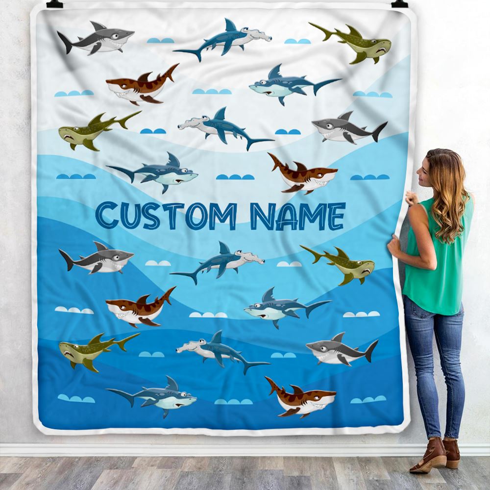 Baby shark throw best sale blanket